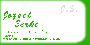 jozsef serke business card